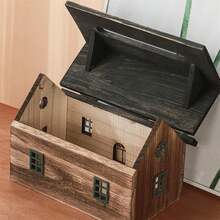 Porta pañuelos pequeño hecho a mano, caja de pañuelos creativa de escritorio para el hogar, cocina, sala de estar, hotel, decoración de habitación de invitados - Verde militar - Ver 3