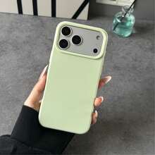 Avocado Green Liquid Silicone Phone Case - Anti-Yellowing Soft Protective Cover, Compatible With - Olive Green - View 4