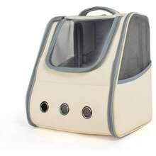 Backpack, Oxford Cloth Sided Opening with 3 - Sided Transparent, Portable Breathable Space Capsule Small Pet To. 5kg - 32 * 28 * 37CM - Gris + 32*28*37CM - Ver 2