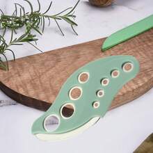 1pc Herb Stripper Tool - Quickly And Effectively Removes Parsley, Cilantro, Rosemary Leaves - Durable ABS Plastic, Green, Portable Kitchen Gadget - Multicolor - View 5