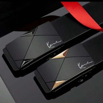 1pc Men's Luxury Automatic Buckle Belt | Black PU Leather, Gold Accents | Casual Business Jeans Belt | Ideal Gift For Men