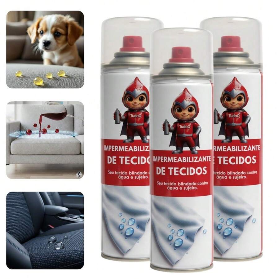 3 Impermeabilizante de Tecidos TudoQ 300ml – Protege Sofás e Tapetes - Multicolorido - Visão 1