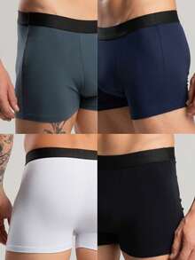 Set Of 6 Men's Boxer Briefs, Premium Cotton, Comfortable For Adults - Black and White - View 6