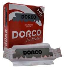 Lãmina De Barbear Dorco Red 100 Unidades Cortadas Ao Meio - Cinza - Visão 2