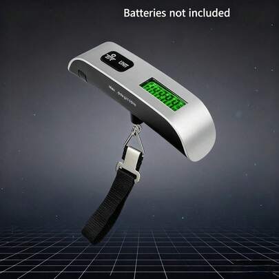 Luggage Weight Scale For Packages - Hanging Scales For Weighing Packages Portable Luggage Scale Travel Essentials 110lb/50kg - Small Suitcase Scale For Travel Accessories For Women & Men (Comes With Battery)