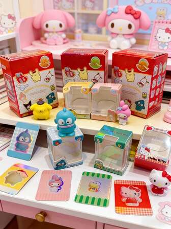  Sanrio Mini PVC Collectible Figurines – Vibrant, Playful Decor With Expressive Kawaii Eyes! Durable Build, Adorable Character Designs (Hello Kitty, Kuromi, My Melody & More!) – Perfect For Home Shelf Styling, Car Dashboard Accents, Party Table Decor