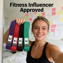 4cm Wide Elastic Resistance Bands, Stretchy Workout Bands For Strength Training, Yoga, Stretching, Fitness Assistance - Elastic Band - View 5