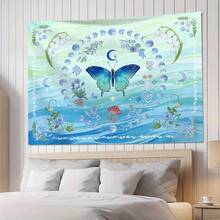 1 tấm thảm trang trí hình vuông in họa tiết bướm, chất liệu polyester hiện đại, thích hợp cho phòng khách và phòng ngủ. - Nhiều màu - Xem 3