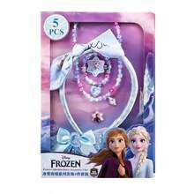 Disney 迪士尼冰雪奇缘艾莎公主发箍、发圈、发夹、发梳、镜子套装，儿童手工首饰礼盒，安娜公主发饰礼盒，生日派对装饰，小礼物，纪念品，儿童手工首饰配件 - 彩色 - 查看 9