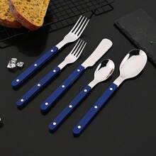 5 st smörkniv rostfritt stål smörkniv ost akrylhandtag ost bröd syltskärare multifunktionell matporslin - Multifärgad - Visa 4