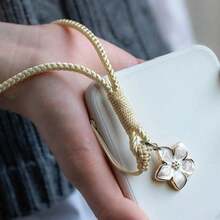 1件优雅手工花卉腕带，可作手机挂绳，适用于手机壳、钥匙链、U盘等，兼容安卓及大多数智能手机，是送给母亲、家人、朋友、孩子、生日、节日的理想礼物。 - 彩色 - 查看 5