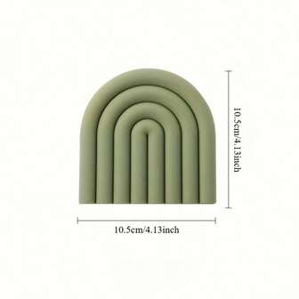 Regnbågsformade underlägg - Minimalistisk design, livfulla färger, lättrengjorda silikonunderlägg, hållbara och snygga, lämpliga för hemmet, kontoret eller festdekor, kaffekoppar, utmärkt presentidé, festdrycker | Energiska underlägg | Praktiskt rengöringsmaterial