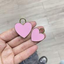 定制心形宠物身份牌，纯色宠物项圈牌，可刻字，防丢，适用于猫狗，节日风格，心形吊坠，情人节礼物，心形宠物牌 - 彩色 - 查看 12