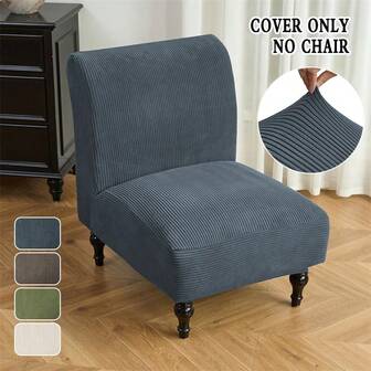 1PC Nordic Spandex Armless Chair Cover Accent Chair Slipcover Stretch Anti-Dirty Single Sofa Cover For Living Room Hotel Decor