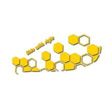 AD 1片蜂窝状汽车贴纸，摩托车、自行车、踏板车、汽车个性化创意贴花，用于车身装饰、油箱、后备箱、防刮擦、改装 - 均碼 - 查看 9