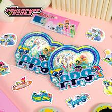 THE POWERPUFF GIRLS 20Pcs Classic Blossom Bubbles Buttercup Stickers, 10 Designs Vinyl Decals For Laptops Binders Water Bottles Backpacks Lunch Boxes Journals, Back To School Reward & Classroom Prize - Baby Blue - View 5