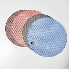 4pcs Multipurpose Heat Resistant Round Silicone Mats, Non-Slip Pads For Hot Pots And Pans, Colorful Silicone Mats For Hot Dishes And Dining Table, Suitable For Restaurant Accessories And Picnic Blankets, Extra Large Heat Resistant Silicone Mats For Kitchen Countertops - Multicolor - View 6