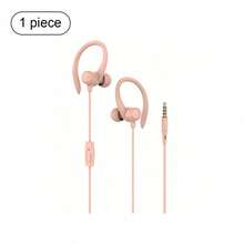 AIRUIKA 有线入耳式耳机，带麦克风，兼容 3.5mm 和 Lightning 接口，马卡龙色，运动游戏耳机，兼容 iOS