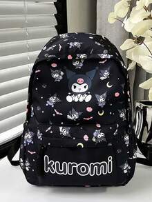 Sanrio Licensed Hello Kitty/Kuromi/Cinnamon Roll/Pompompurin/My Melody Backpack 2025 - Back To School Backpack & School Supplies, Waterproof Large Capacity Backpack, Multi-Pocket Design, Breathable Adjustable Shoulder Straps, Cute Anime Back To School Essential (Valentine's Day/Christmas/Graduation Gift), Suitable For Middle And High School Students School Bag Bookbag - Multicolor - View 11