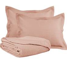 Double-Sided 3-Piece Printed Bedspread Set. - Poa Sien Rose - View 2