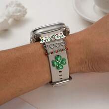 4pcs/Set Lovely Decorative Rings For Apple Watch Bands, Smartwatch Accessory, Thanksgiving Holiday Gift (Watch Band Not Included) - one-size - View 2