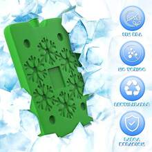 10PCS Hielos Reutilizables para Lonchera, Multicolor Ice Pack, Talla XL, Apto para Hielera Portatil, Lonchera Termica, Hielera, Campings, ?Mantener los Alimentos Fríos! - negro - Ver 2