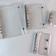1 Peça Pasta Argolada Transparente de Metal (Tamanho A5/A6/A7/A8/M5) | Pasta de Folhas Soltas Recarregável A5 | Álbum de Adesivos e Álbum de Adesivos Transparentes | Pasta de Envelope | Bolsas para Armazenamento de Fotos | Álbum de Fotos Multiuso DIY, Planejador de Orçamento, Diário e Caderno | Suprimentos de Escritório - Multicolorido - Visão 2