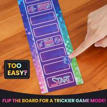 The Mic Karaoke Board Game For Family - 2-10 Player Party Game With 130 Song Lyrics Cards, Microphone Ccessory & Music Note Tokens - Hilarious Singing Competition For Birthday Parties, Game Nights - Purple - View 3