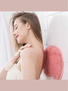 Foot Scrubber, Anti-Slip Bath Mat, Foot Scrub Mat, Shower Scrub Exfoliating Mat, Bathtub Foot Massage Scrub Pad, Silicone Foot Massager And Exfoliating Mat, Suitable For Bathing, Back Massage And Foot Massage, Home Bathroom Decor