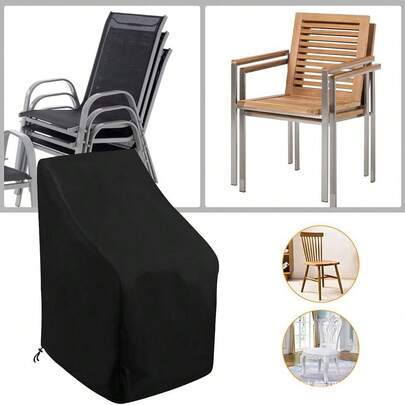 4件套户外家具罩套装 - 防水涤纶材质，配有搭扣带和可调节抽绳，完美贴合露台和阳台的沙发、椅子和茶几。