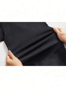 Camiseta Negra Original con Gráfico Humorístico para Papá - Negro - Ver 8