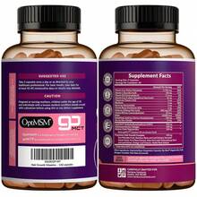 24-In-1 Advanced Hair Growth Vitamins | Biotin 10,000mcg, Collagen, Patented OptiMSM, GoMCT, Saw Palmetto | Naturally Regrow Stronger & Healthier Hair, Skin And Nails | Stops Hair Loss | 60 Day Supply - 2瓶 - 查看 7