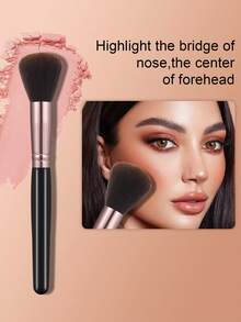 43pcs Makeup Brush Set Including 25pcs Makeup Brushes (Powder Brush, Blush Brush, Highlighter Brush, Eyeshadow Brush, Mascara Brush, Eyeliner Brush, Eyebrow Brush) + 4pcs Beauty Makeup Sponge + 4pcs Triangle Powder Puff + 4pcs Finger Makeup Sponge + 4pcs Mini Makeup Sponges + 1pc Makeup Brush Cleaning Bowl For Makeup Brushes And Beauty Sponges Cleaning + 1pc Eyelash Curler - Multicolor - View 4