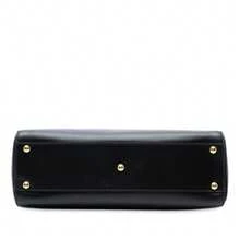 Fendi Authenticated  PRE-OWNED Medium Shiny Nappa Peekaboo Iconic Satchel Bag - 黑色 - 查看 3