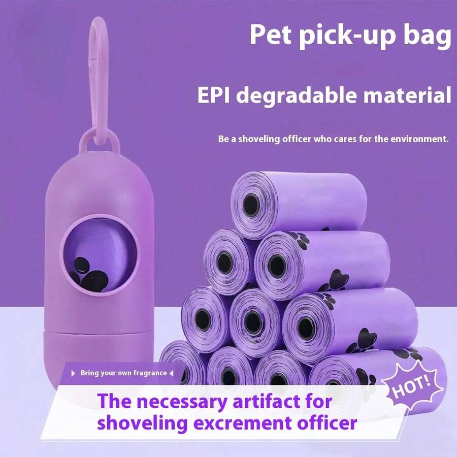 Dog Waste Bags, Bulk Scented Compostable Dog Poop Bags, Cat Litter Bags, Dog Poop Bags - Multicolor - View 1