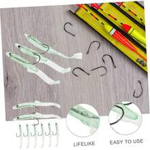 8 Seuelos Artificiales para Peces Cebos Realistas Que Brillan Y Se Hunden para Pesca En Agua Dulce Y Salada. - Verde claro - Ver 4