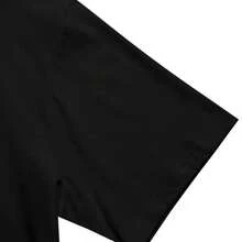Men's Printed T-Shirt - Boos Lightweight Shirt With Regular Fit In Cotton Fabric For All Occasions And Seasons - 黑色 - 查看 5