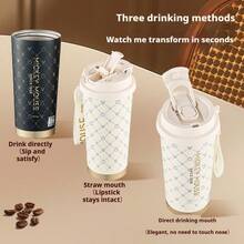 Mickey Elegant & Simple Coffee Mug Keeps Hot And Cold, Stainless Steel Water Bottle: Perfect For Work, Home, And On-The-Go Beautiful Birthday Gift