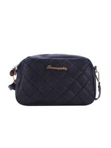 2026新款时尚黑色刺绣包女士斜挎包单肩包凌格斜挎包手提包单肩包女包 - 黑色 - 查看 9