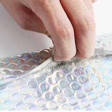 10pcs Poly Padded Envelope, Waterproof Self-Sealing Adhesive Transport Bags,Waterproof Self Seal Adhesive Shipping Bags,Foil Glitter Glamour Shipping Mailer,For Jewelry And Cosmetics, Transportation, Mailing, Home, Christmas And Halloween Gift Packaging Bags, Christmas And Mother's Day Graduation Bags - Multicolor - View 6