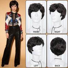 Stylish Short Straight Synthetic Hair With Bangs Wigs For Men Women Pixie Cut Daily Party Wig For Halloween Holiday Outfit Anime Movie Music Cosplay Wig, Fluffy And Natural Looking, Beginner Friendly, Blond Gray Black & Blonde Available, Ideal Choice For Gifts For Christmas Game Exhibition Stage Performance Accessories