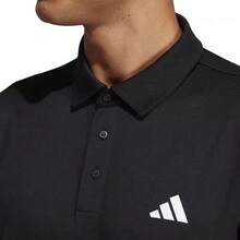 Nike Adidas Mens Train Essentials Polo Shirt - Black - View 4