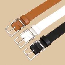 1 pieza Hebilla cuadrada de estilo chino, moda retro y personalizada para mujer, adecuada para uso diario, reuniones y fiestas - Camel - Ver 3