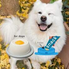 5pcs Pet Licking Mat, Yogurt Licking Plate, Slow Feeder Bowl For Cats & Dogs - Blue & White Interactive Treat Bowls, Promote Dental Health & Mental Stimulation, Durable Plastic Material, Smooth Surface - 500ml - View 7