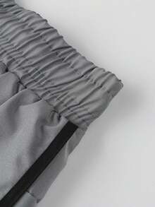 Women's Quick-Drying Yoga Shorts - Training Sports Shorts, Women's Stretch Fitness Pants Summer - Grey - View 9