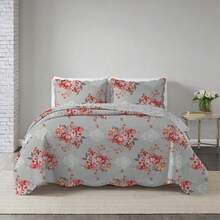 Double-Sided 3-Piece Printed Bedspread Set. - Print 22 - View 1