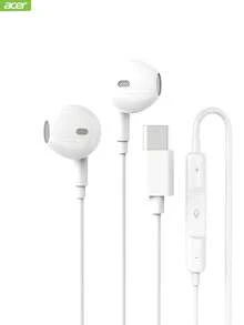 Acer 有線耳機 人體工學設計 入耳式線控帶麥 音樂 遊戲 k歌 適用蘋果華為小米 白色 - 白色 - 查看 10