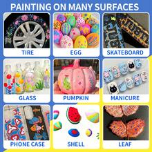 12-240 قطعة/مجموعة أقلام تحديد أكريليك، ألوان متنوعة، رأس ناعم، مناسبة لرسم الصخور والخط والقص والكتابة اليدوية وصنع البطاقات والورق الأسود والحجر والخشب والبلاستيك والقماش، لاستخدام الطلاب والمكتب