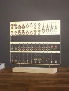 Iron Art Earring Holder, Home Jewelry Organizer Earring Display Stand - Multicolor - View 2