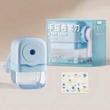 1pc Large Diameter Cute Morandi Color Manual Pencil Sharpener, A Stylish Tool For Sharpening Pencils And Colored Pencils, Perfect For Back-To-School, Graduation, Or Gift-Giving Occasions. - Multicolor - View 13